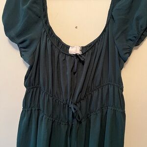 Teal Short Sleeve Dress